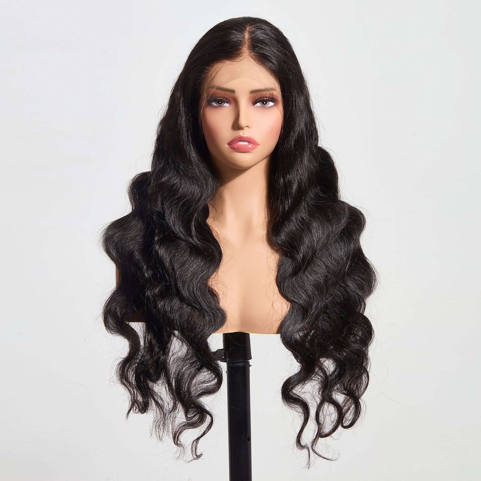 13"x4" Body Wave 150% Transparent Lace Frontal Wig #1B